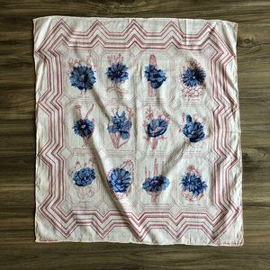 Vintage Brooke Cadwallader Floral Desert Scarf